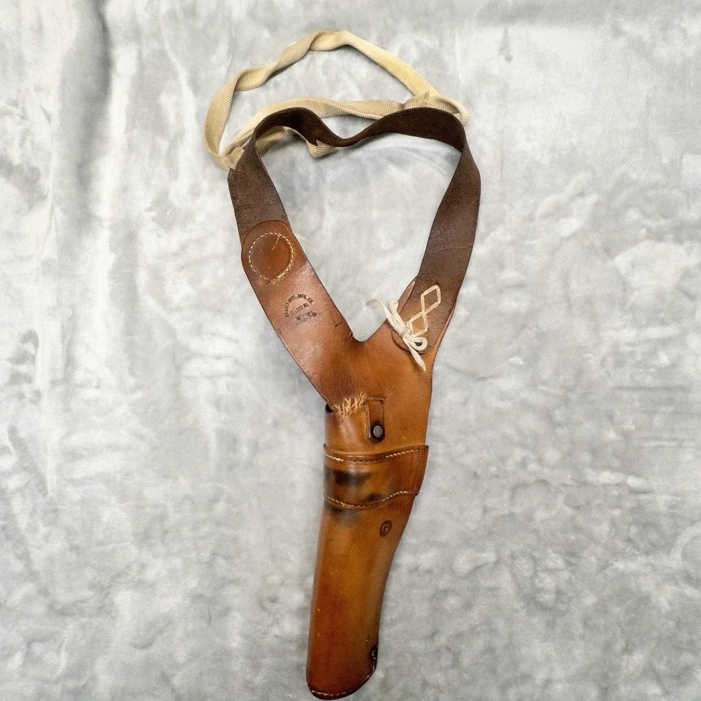 Vtg Brauer Bros Leather Shoulder Holster HS46 *Repaired* Made In USA